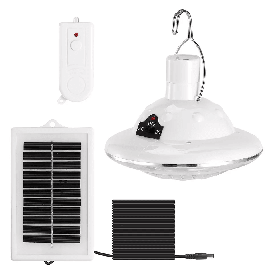 Outdoor LED Solar Camping Lights With Remote Hanging Tent Lamp For Patio Garden Hiking  Emergency U 1
