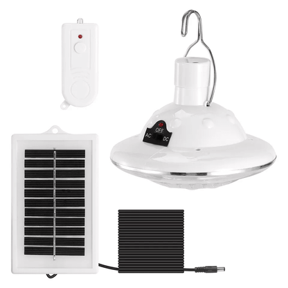 Outdoor LED Solar Camping Lights With Remote Hanging Tent Lamp For Patio Garden Hiking  Emergency U 1