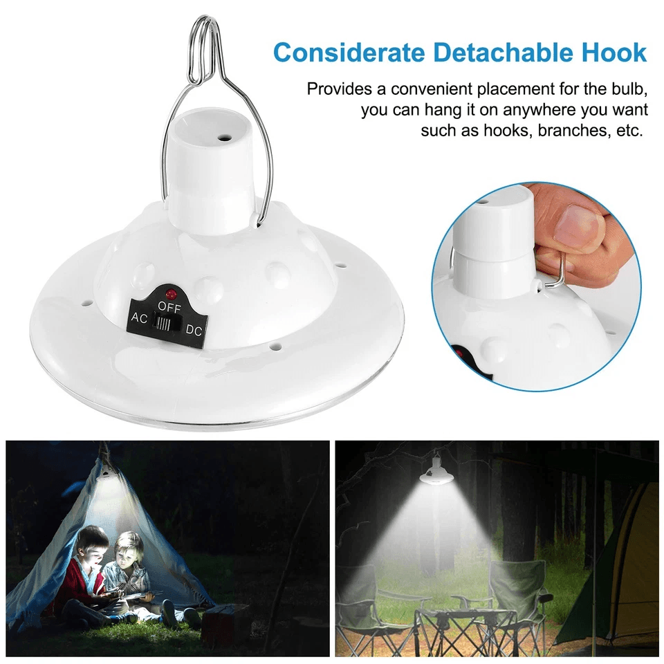 Outdoor LED Solar Camping Lights With Remote Hanging Tent Lamp For Patio Garden Hiking  Emergency U 6