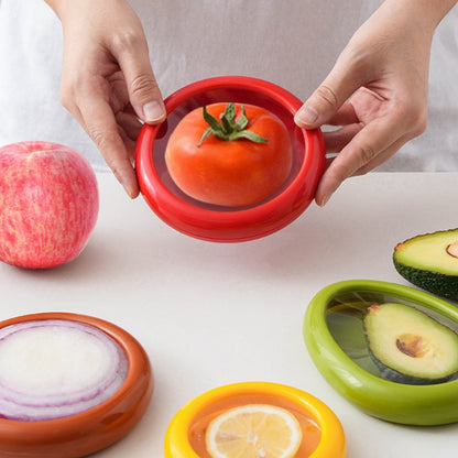 Silicone Food Storage Container Set Leakproof Stackable  Portable FreshKeeping Box For Fruits  Vege 2