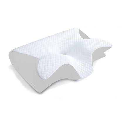 Memory Foam Cervical Pillow 2 in 1 Ergonomic Contour Pillow for Neck Pain Relief & Orthopedic Support