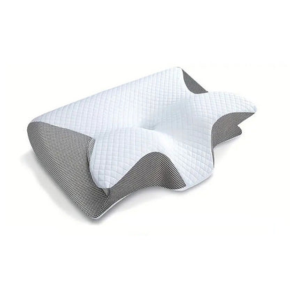 Memory Foam Cervical Pillow 2 in 1 Ergonomic Contour Pillow for Neck Pain Relief & Orthopedic Support