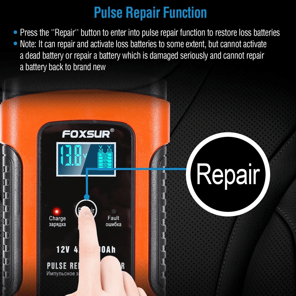 Smart Automatic Car Battery Charger Trickle Maintainer  Pulse Repair For Boat ATV Motorcycle 1