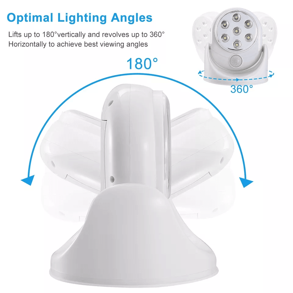 LED Motion Sensor Light Adjustable Cordless BatteryPowered For Indoor  Outdoor Use 5