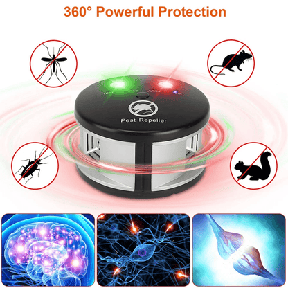 Ultrasonic Pest Repeller Plugin Pest Control Device Mouse Chaser Insect Blocker  Indoor Electronic  1