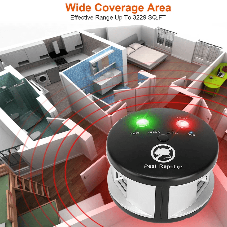 Ultrasonic Pest Repeller Plugin Pest Control Device Mouse Chaser Insect Blocker  Indoor Electronic  5