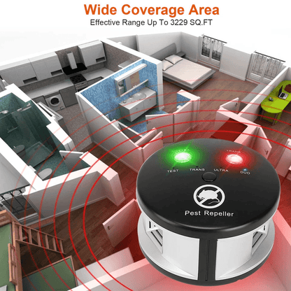 Ultrasonic Pest Repeller Plugin Pest Control Device Mouse Chaser Insect Blocker  Indoor Electronic  5