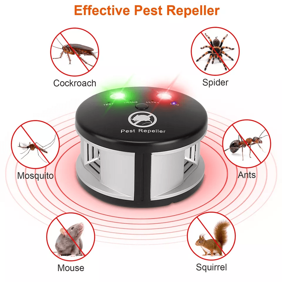 Ultrasonic Pest Repeller Plugin Pest Control Device Mouse Chaser Insect Blocker  Indoor Electronic  3