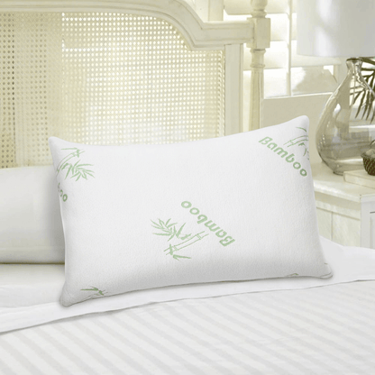 Bamboo Shredded Memory Foam Pillow Hypoallergenic Washable Cover Orthopedic Support For Back Side S 3