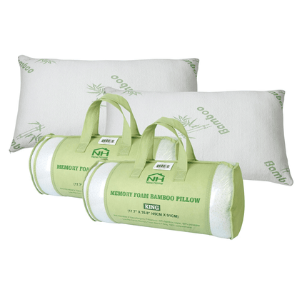 Bamboo Shredded Memory Foam Pillow Hypoallergenic Washable Cover Orthopedic Support For Back Side S 4