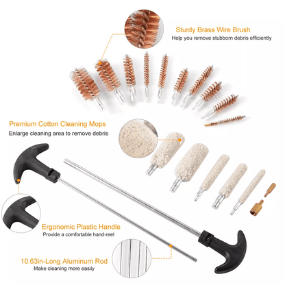 Universal Gun Cleaning Kit Pro Rifle Pistol  Shotgun Maintenance Set 5