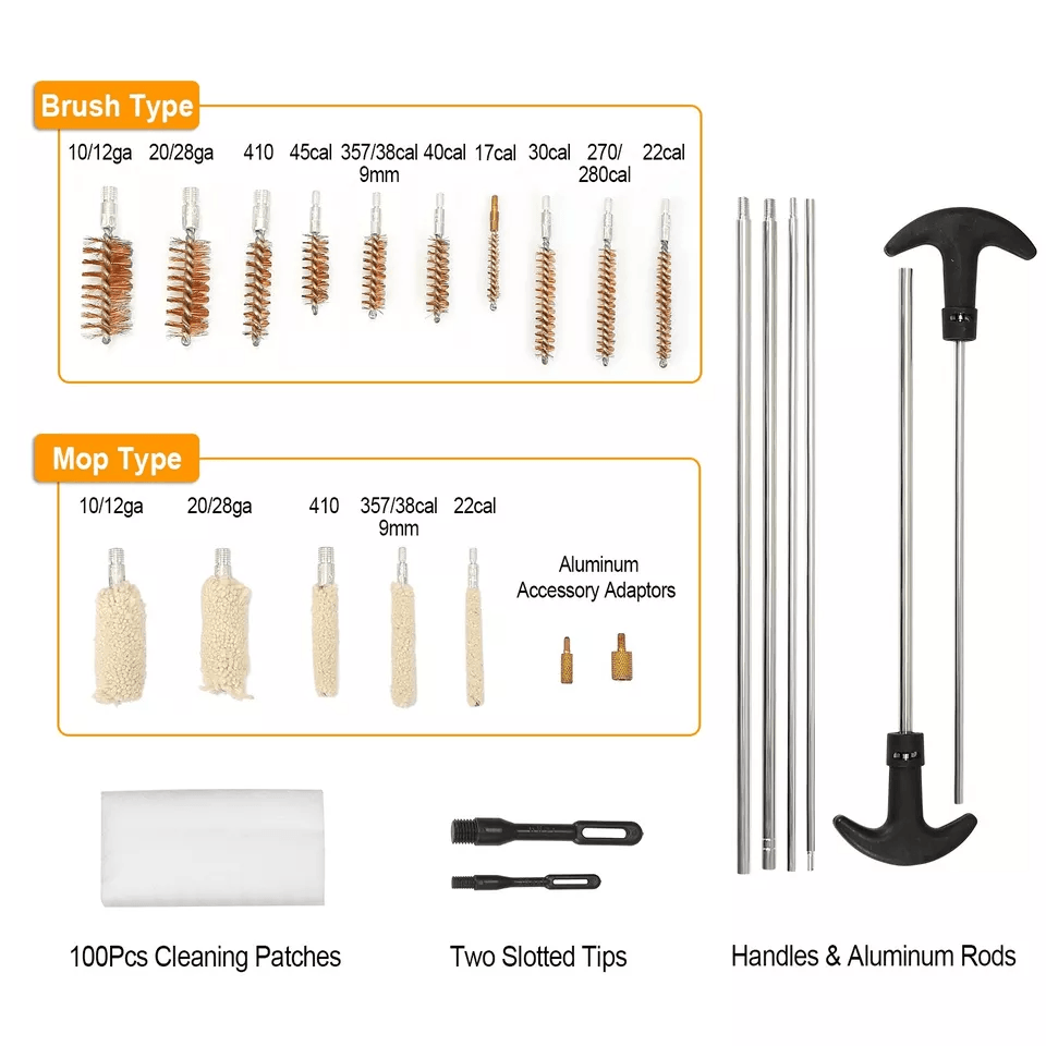 Universal Gun Cleaning Kit Pro Rifle Pistol  Shotgun Maintenance Set 2