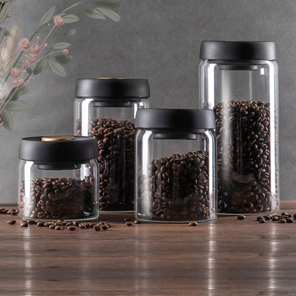 Glass Sealed Jar Airtight Glass Storage Container For Coffee Dry Goods  Kitchen Essentials 3