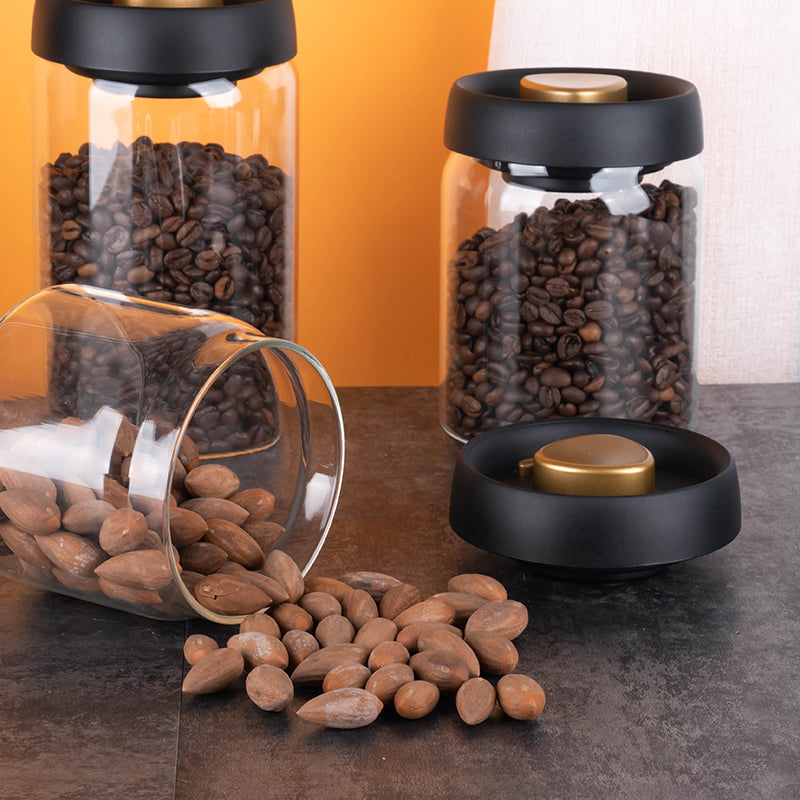 Glass Sealed Jar Airtight Glass Storage Container For Coffee Dry Goods  Kitchen Essentials 5