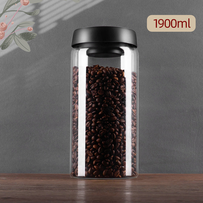 Glass Sealed Jar Airtight Glass Storage Container For Coffee Dry Goods  Kitchen Essentials 9