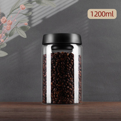 Glass Sealed Jar Airtight Glass Storage Container For Coffee Dry Goods  Kitchen Essentials 8