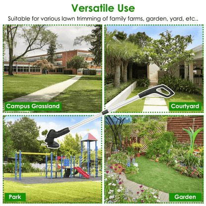 Electric Weed Grass String Trimmer Mower Portable Garden Lawn Grass Edger With Rechargeable Battery 4