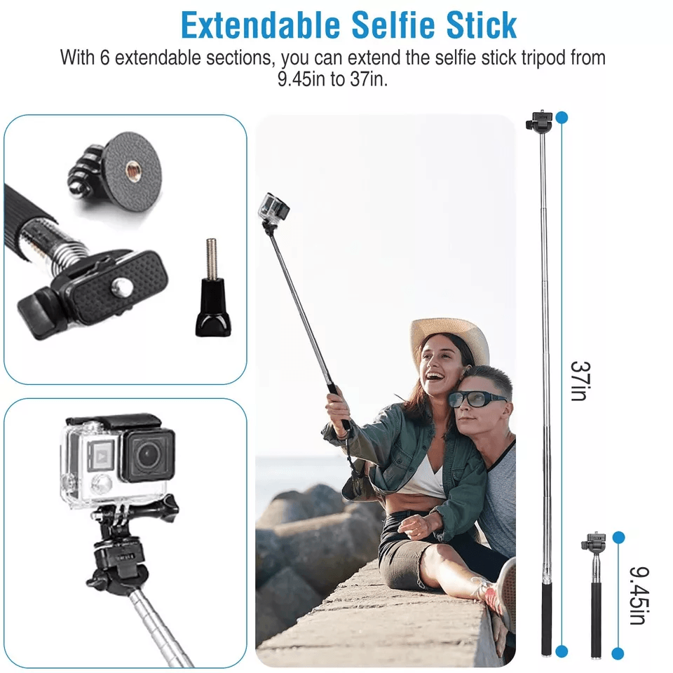 GoPro Accessories Kit Chest Head Mount Monopod Set For Hero 15 5