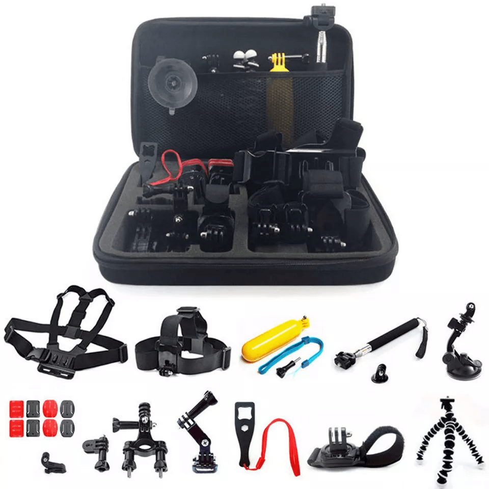GoPro Accessories Kit Chest Head Mount Monopod Set for Hero 1-5
