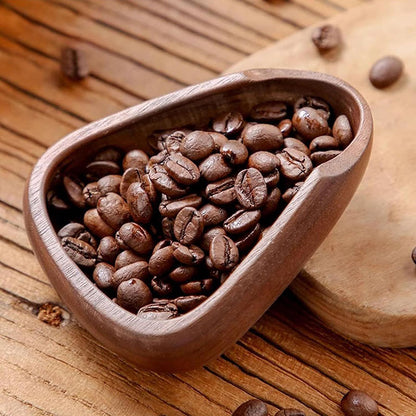 Premium Coffee Beans Dose Trays Solid Walnut Wood Espresso Dosing Cup & Tea Separator
