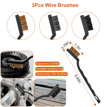 Complete Car Wash Cleaning Kit With Detailing Drill Brushes Interior Exterior Wheel Tire  Engine Ca 7