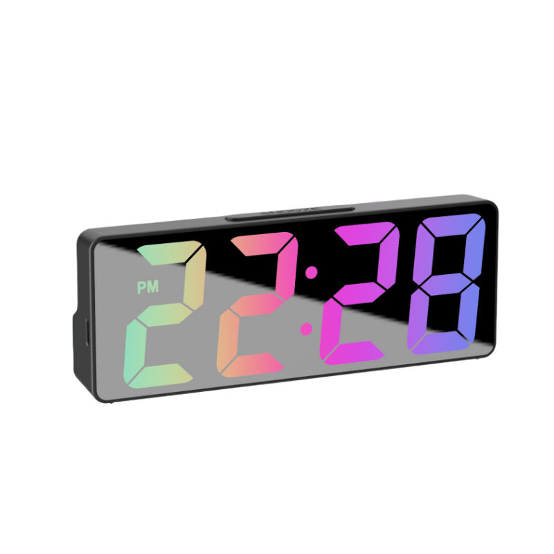 Modern Digital ClockLED Display With DateTemperature Auto Dim FeatureSnooze FunctionDesktop Electro 7