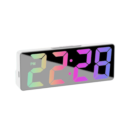 Modern Digital ClockLED Display With DateTemperature Auto Dim FeatureSnooze FunctionDesktop Electro 8