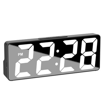 Modern Digital ClockLED Display With DateTemperature Auto Dim FeatureSnooze FunctionDesktop Electro 9