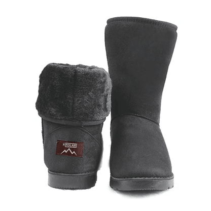 Womens Faux Fur Suede MidCalf Winter Snow Boots Warm Stylish  Comfortable 9
