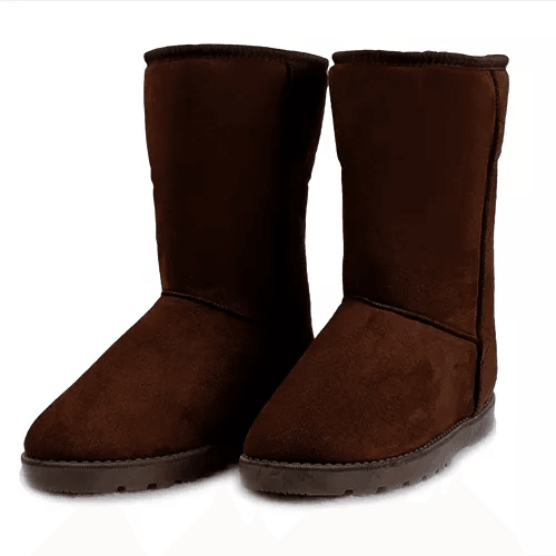 Womens Faux Fur Suede MidCalf Winter Snow Boots Warm Stylish  Comfortable 5