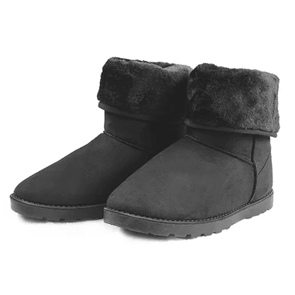 Womens Faux Fur Suede MidCalf Winter Snow Boots Warm Stylish  Comfortable 8