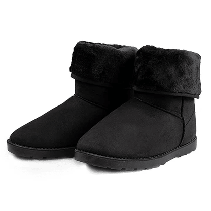 Womens Faux Fur Suede MidCalf Winter Snow Boots Warm Stylish  Comfortable 10