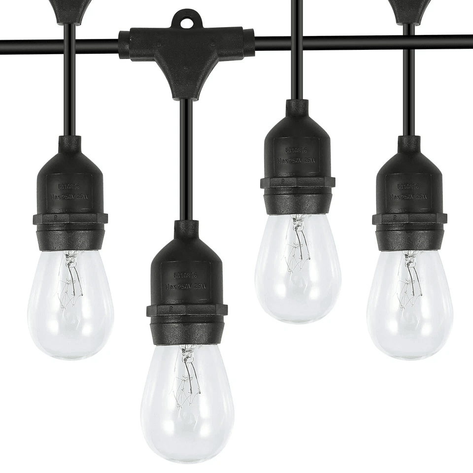 Outdoor LED Waterproof Commercial Hanging Patio Globe String Lights Bulbs String With Glass Bulbs F 9