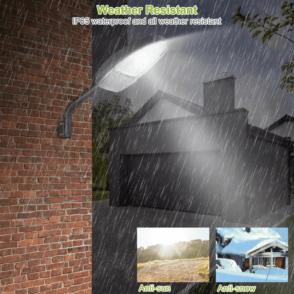 Waterproof Outdoor LED Street Light Dusk To Dawn Sensor Security Wall Light For Yard Pathway Garage 4