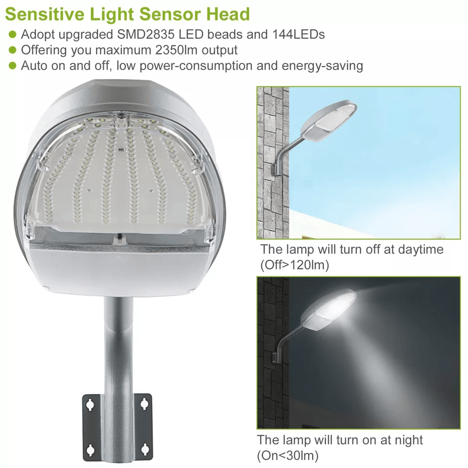 Waterproof Outdoor LED Street Light Dusk To Dawn Sensor Security Wall Light For Yard Pathway Garage 7