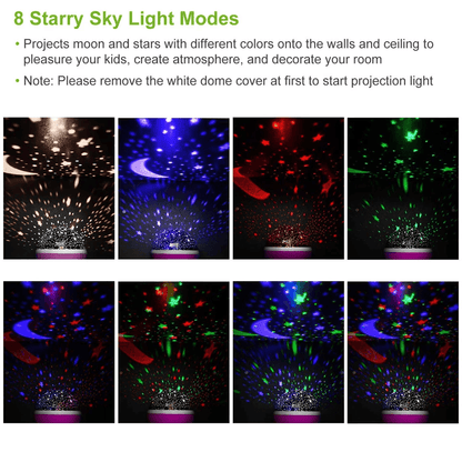 LED Star Moon Projector Lamp USB Night Light For Baby  Kids Sky Cosmos Design Perfect For Bedroom   2