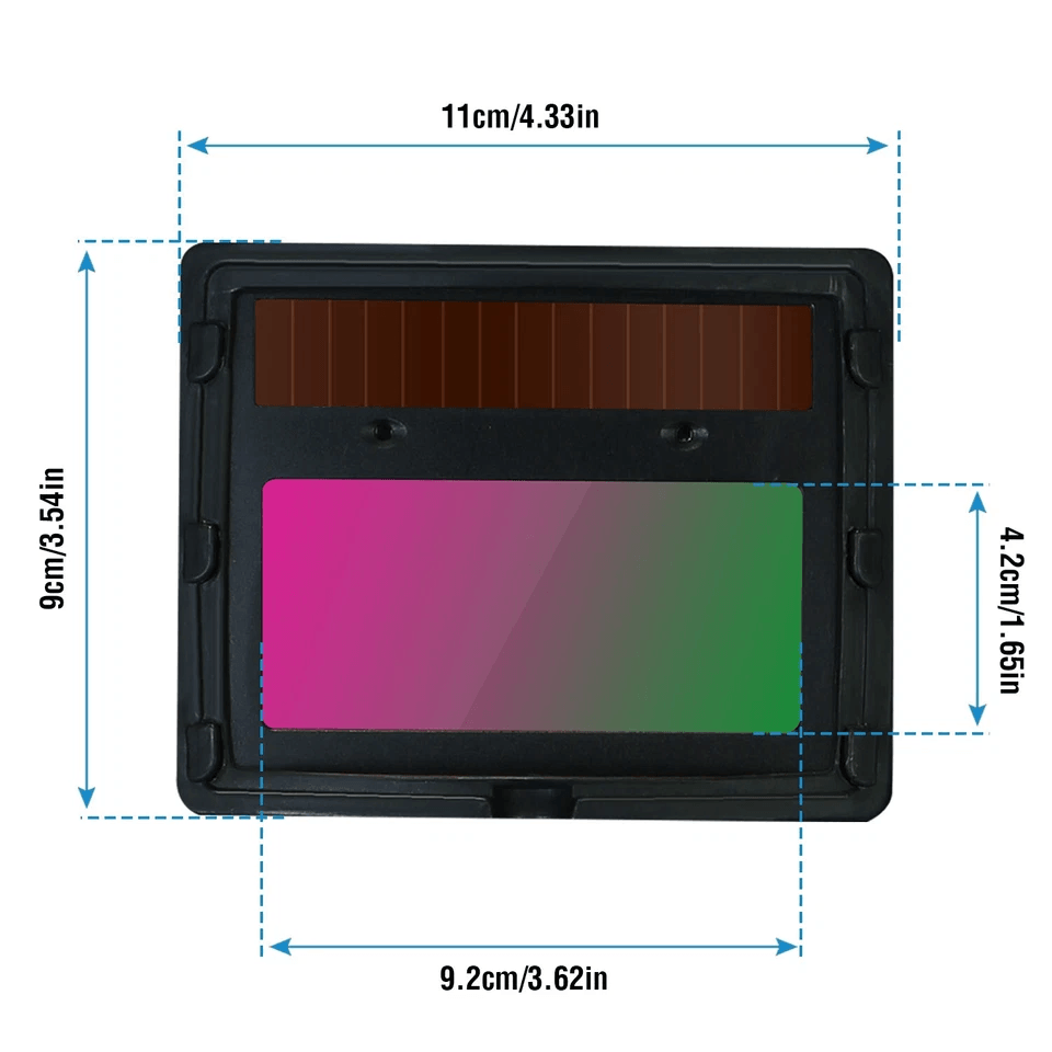 Solar Welder Helmet True Color AutoDarkening Welding Helmet For Arc TIG MIG Weld Clear View Adjusta 8