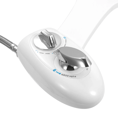 Fresh Water Spray Manual NonElectric Bidet Toilet Seat Attachment With Dual Nozzles  Adjustable Flo 5