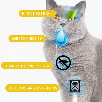 Vet Recommended Flea Drops For Cats Long Lasting Flea Tick  Mite Prevention Skin Soothing  Dewormin 4