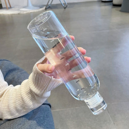 Newest Sport Water Bottle With Time Scale Portable LeakProof  AntiDrop Outdoor Water Container 4