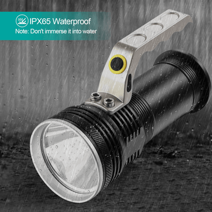 Super Bright Searchlight Handheld Spotlight LED Portable Rechargeable Flashlight  500 Lumens 200m B 6