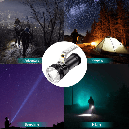 Super Bright Searchlight Handheld Spotlight LED Portable Rechargeable Flashlight  500 Lumens 200m B 1