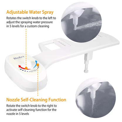 Adjustable Clean  Clear Rear End Bidet NonElectric Fresh Water Spray Butt Wash Washer With SelfClea 5