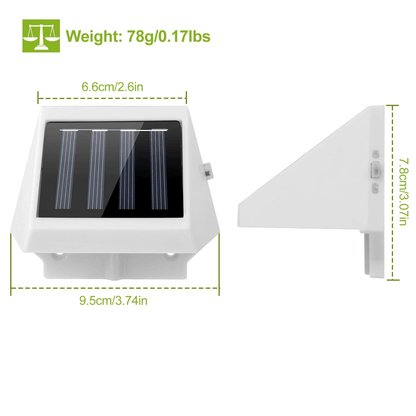 LED Solar Stair Fence Light Waterproof Outdoor Security Lamp For Garden  Patio 6
