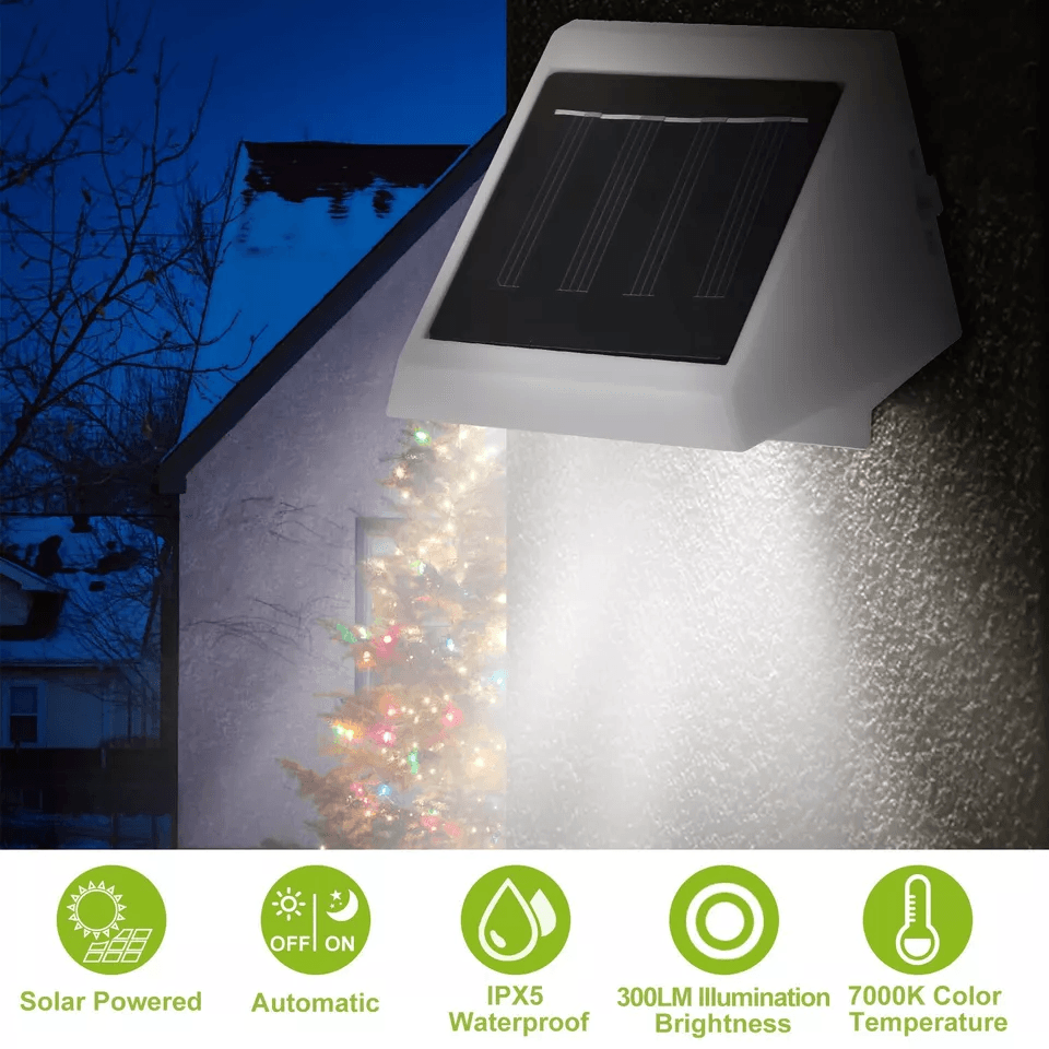 LED Solar Stair Fence Light Waterproof Outdoor Security Lamp For Garden  Patio 2