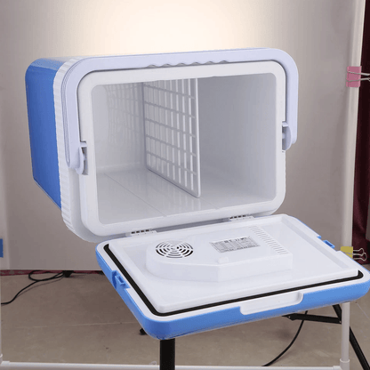 Portable Car Cooler Refrigerator Travel Fridge  Warmer With Handle For Camping Road Trips SUV 1