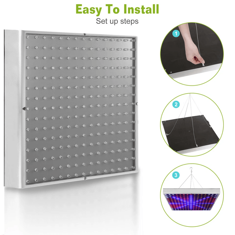 Full Spectrum LED Grow Light For Indoor Plants Hydroponic Panel Lamp For Vegetative  Flowering Grow 9