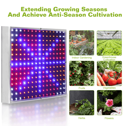 Full Spectrum LED Grow Light For Indoor Plants Hydroponic Panel Lamp For Vegetative  Flowering Grow 4