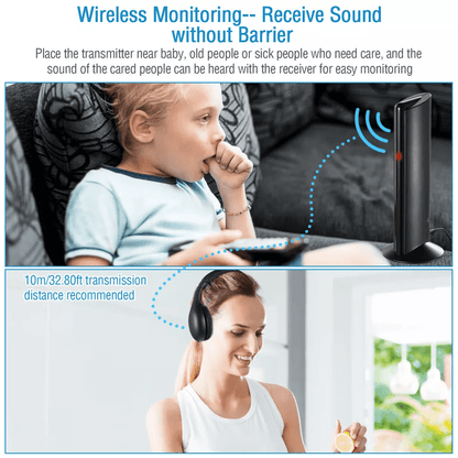 Multifunctional Cordless RF Headphones With Mic Wireless OverEar Headset For TV PC MP3 DVD 1