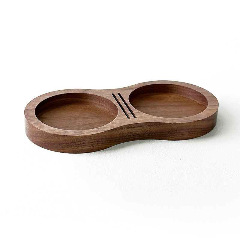 BaristaGrade Coffee Tamper Station  Walnut Wooden Base For Espresso Drip Filter  Tamper Storage 5